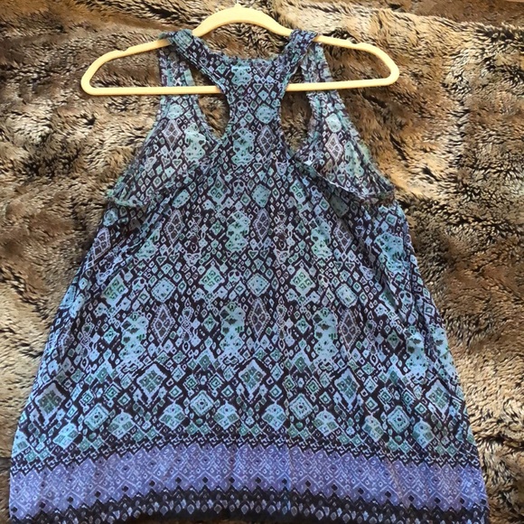 Joie Blue Silk Top size M - Picture 2 of 2